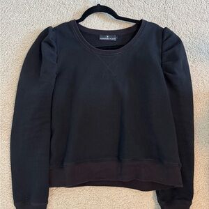 Pomander Place Black Crewneck Top